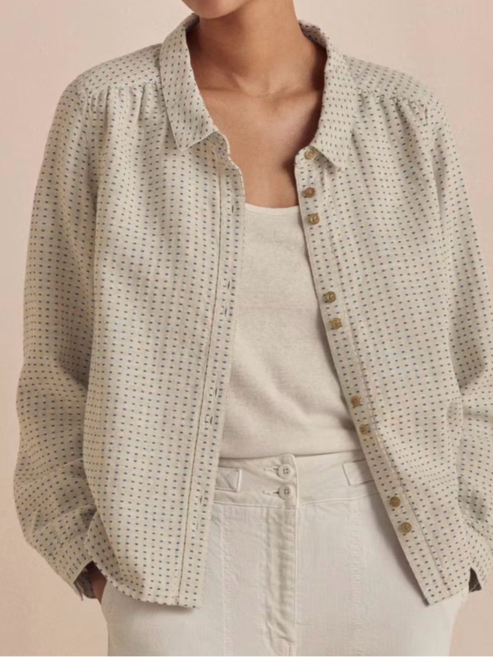 Poetry Dot-weave Shirt